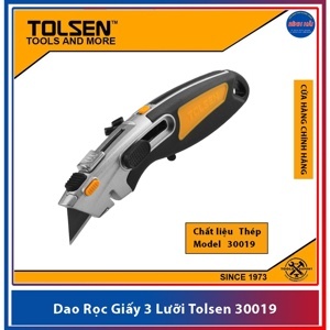 Dao rọc giấy 3 lưỡi Tolsen 30019