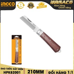 Dao tước dây điện lưỡi thẳng 210mm Ingco HPK82001