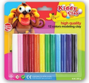 Đất nặn Kiddy Clay ST-200-12 + dụng cụ