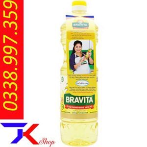 Dầu ăn Hướng dương Nga Bravita chai 1l