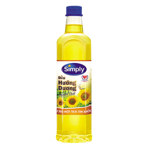 Dầu ăn Simply hướng dương 1l