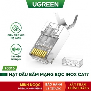 Đầu bấm mạng  CAT6A / CAT7 Ugreen 70316