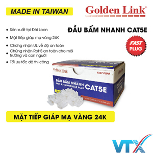 Đầu bấm mạng nhanh RJ45 CAT5 Golden Link GL-20055E