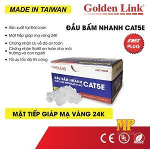 Đầu bấm mạng nhanh RJ45 CAT5 Golden Link GL-20055E