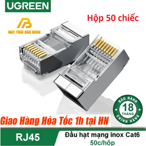 Đầu bấm mạng RJ45 Cat6 Ugreen 50247 (Hộp 50 cái)