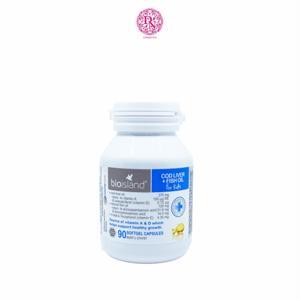 Dầu cá Cod Liver Fish Oil Bio Island - 90 viên