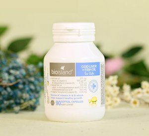 Dầu cá Cod Liver Fish Oil Bio Island - 90 viên