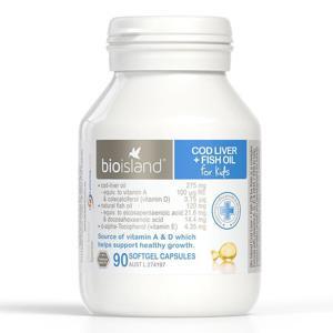 Dầu cá Cod Liver Fish Oil Bio Island - 90 viên