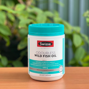 Dầu cá không mùi Swisse Ultiboost Odourless Wild Fish Oil 1000mg 400 viên