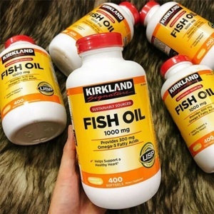 Dầu cá Kirkland Signature Natural Omega-3 Fish oil 1000mg 400 viên