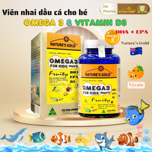 Dầu cá trẻ em Nature’s gold Omega 3