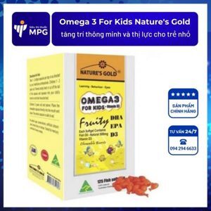 Dầu cá trẻ em Nature’s gold Omega 3