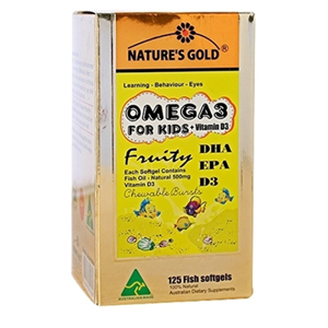 Dầu cá trẻ em Nature’s gold Omega 3