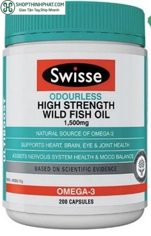 Dầu cá Úc Swisse Ultiboost Odourless High Strength Wild Fish Oil 400 viên