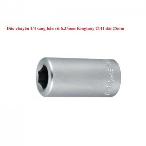 Đầu chuyển 1/4 sang bắn vít 6.35mm Kingtony 2141 dài 25mm