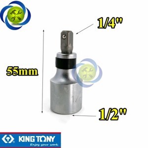 Đầu chuyển bulong 1/2 sang đầu bắn vít 6.35mm Kingtony 414808S