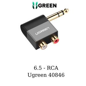 Đầu chuyển đổi 6.5mm to RCA (hoa sen)  Ugreen 40846