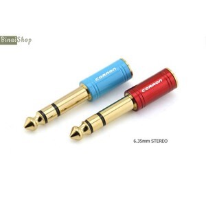 Đầu chuyển đổi âm thanh 3.5mm đực sang 6.35 cái Coraon Z-3F6M