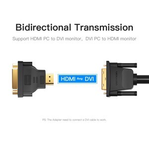 Đầu chuyển đổi DVI (24+1) sang HDMI Vention ECCB0