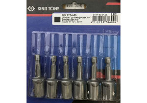 Đầu chuyển lục giác 1/4 sang bulong 1/2 Kingtony 7704-50 (vỉ 6 cái)