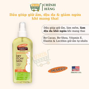 Dầu dành cho da khô và ngứa Palmer's PL4050 150ml