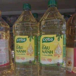 Dầu đậu nành tự nhiên Coba chai 2 lít