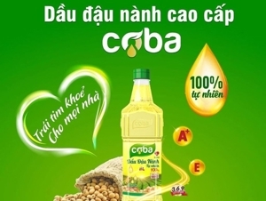 Dầu đậu nành tự nhiên Coba chai 2 lít