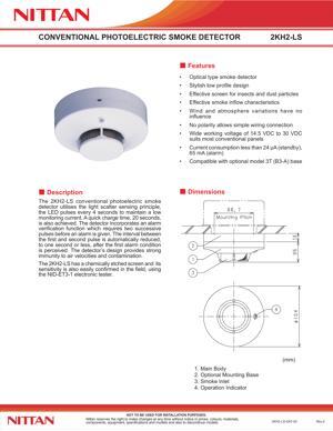 Đầu dò báo khói thường NITTAN 2KH2-LS