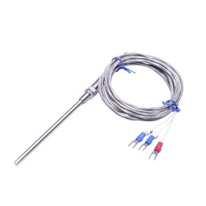 Đầu dò nhiệt độ loại PT(PT100) dạng dây dài 3 mét ren 13 đầu dò dài 30mm phi 6 TW-N-PT-0.03-3M