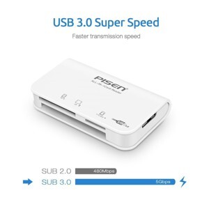 Đầu đọc thẻ Pisen Multi-Disk USB 3.0 Ts-E081