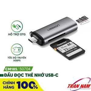 Đầu đọc thẻ SD/TF USB type-C Ugreen 50704