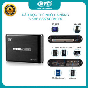 Đầu đọc thẻ SSK All in one SCRM025