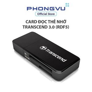 Đầu đọc thẻ Transcend RDF5 chuẩn 3.0