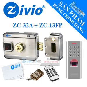 Đầu đọc vân tay và mật mã có dây Zivio ZC-13FP