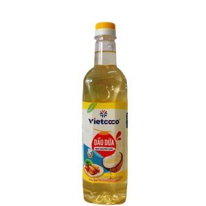 Dầu dừa nguyên chất Organic Vietcoco chai 1 lít