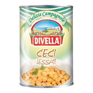 Đậu gà Ceci Chick Pea Divella đóng hộp 400gr