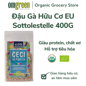 Đậu gà hữu cơ Sottolestelle 400g