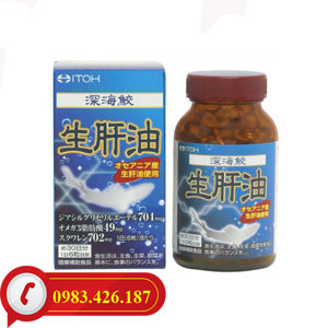 Dầu gan cá mập biển sâu ITOH Shark liver oil 180 viên