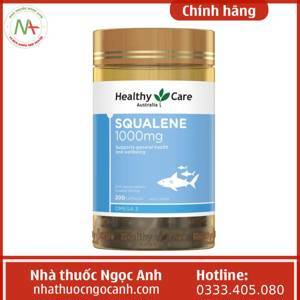 Dầu gan cá mập Healthy care Squalene 1000mg 200 viên