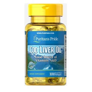 Dầu gan cá tuyết Puritan's Pride Cod Liver Oil 100 viên