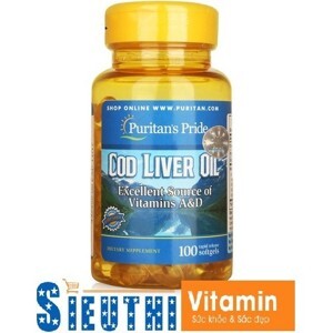 Dầu gan cá tuyết Puritan's Pride Cod Liver Oil 100 viên