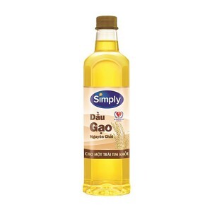 Dầu gạo nguyên chất Simply chai 1 lít