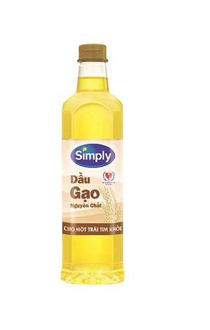 Dầu gạo nguyên chất Simply chai 1 lít