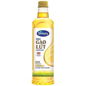 Dầu gạo nguyên chất Simply chai 1 lít