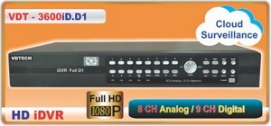 Đầu ghi hình VDTech VDT3600iD.D1 (VDT-3600iD.D1) - 8 kênh