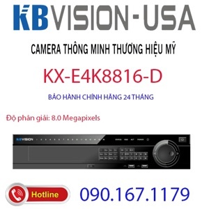 Đầu ghi hình 16 kênh 5 in 1 KBVISION KX-E4K8816-D