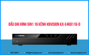 Đầu ghi hình 16 kênh 5 in 1 KBVISION KX-E4K8116-D