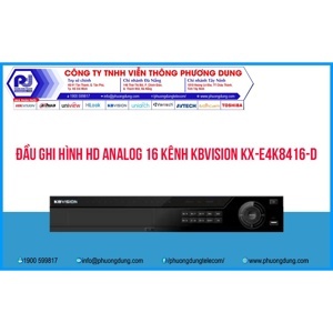 Đầu ghi hình 16 kênh 5 in 1 KBVISION KX-E4K8416-D