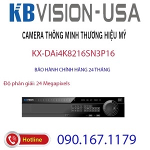 Đầu ghi hình 16 Kênh Ai Kbvision Kx-Dai4K8216Sn3P16