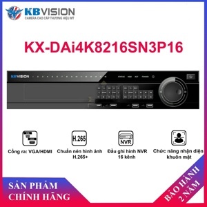 Đầu ghi hình 16 Kênh Ai Kbvision Kx-Dai4K8216Sn3P16